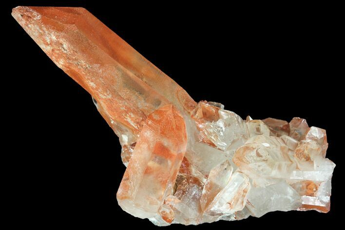 Natural, Red Quartz Crystal Cluster - Morocco #101015